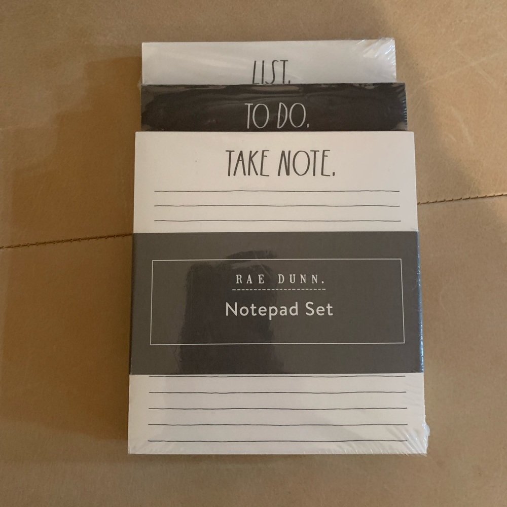 Rae Dunn Notepad Set (x3)